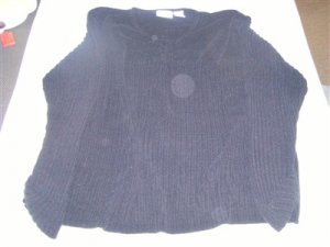 Women's Plus Size 3X Classic Blues Acrylic Sweater