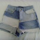 Junior's Size 3 No Boudaries Patchwork Denim Shorts