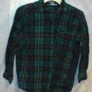 Girl's Size Small JW Jean Wear Green Plaid Top