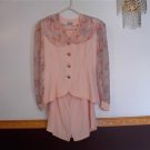 Womens 13/14 2pc Peach Dress Suit