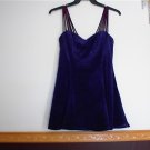 Womens Blue Velour Party / Prom / Club Dress