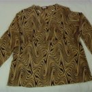 Women's Plus Size 1X Zoey Beth Paisley Top