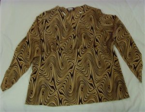 Women's Plus Size 1X Zoey Beth Paisley Top