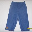 Girl's Size Med Capri Denim Pants