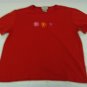 Women's Size Large Basic Editions Red Shirt