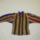 Junior's Medium Striped Blouse With Tie NWOT