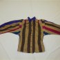 Junior's Medium Striped Blouse With Tie NWOT
