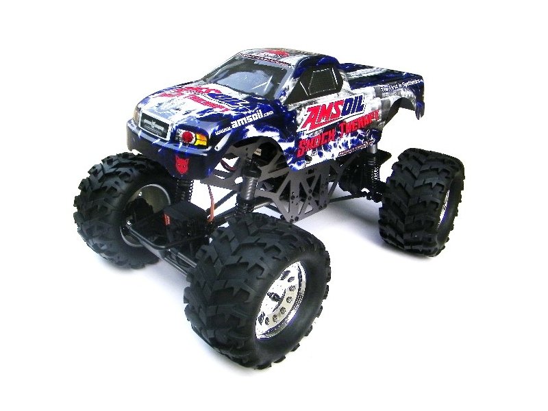Redcat Ground Pounder Electric Monster Truck (Amsoil Body)(GROUNDPOUNDER-GUNMETAL-AMSOIL-BODY)