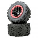 Redcat Mounted Tires 7.1" Size - Splined Wheel Hubs (2) (505232BK)