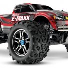 Traxxas E-Maxx Brushless 1/10 Scale Electric 4WD Monster Truck - Red (TRA39087-3 Red)