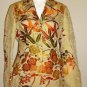 ANNE KLEIN Brocade Floral Silk Blazer Jacket. 4