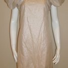 WALTER Light Beige Lame Metallic Cotton Dress.Sz.2/4