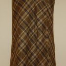 FACONNABLE Plaid Wool Tartan Asymmetric Style Skirt. 2