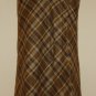 FACONNABLE Plaid Wool Tartan Asymmetric Style Skirt. 2