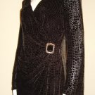 Tadashi Brown Pattern Drape Gown w/Sarah Cov.Pin.Sz. 8