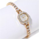 $145 BULOVA Ladies Caravelle Crystal Goldtone Watch