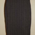 CAbi Gray Pinstripe Pencil Sirt. Sz 10