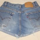 Vtg.LEVI'S High Waist Jeans Cut off Shorts. 30, M/L