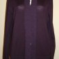 BANANA REPUBLIC Purple Ruched Wool Cardigan Sweater. XL