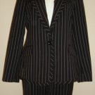 $480 DANA BUCHMAN Black Wool Pinstripe Pants Suit. 6 8