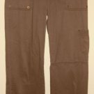 CAbi Brown 100% Cotton Cargo Pants. 4 S M #399