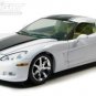 2009 C6 Corvette- Arctic White w/ Black Stripes