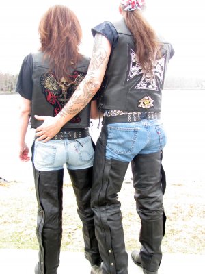 Solid Leather Motorcycle Chaps XS