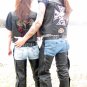 Solid Leather Motorcycle Chaps XS