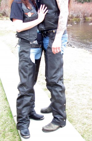 Solid Leather MotorcycleChaps M