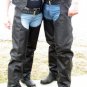 Solid Leather Motorcycle Chaps Sz. XXL