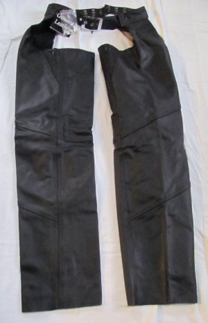 Solid Leather Motorcycle Chaps Sz. XXL