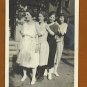 VINTAGE PHOTO 1920'S 4 WOMEN FLAPPER HAIR FASHION AG