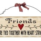 Wooden Plaque Friends
