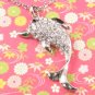 SN047 Crystal Dolphin Silver Pendant Necklace Best Gift Idea