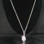 SN058 Crystal Mouse Dangle Silver Pendant Necklace Best Gift Idea