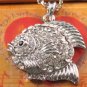 SN064 Crystal Fairy Fish Silver Pendant Necklace Best Gift Idea