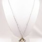 SN074 Crystal Diamond Shape Silver Pendant Necklace Best Gift Idea