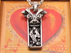 SN077 Crystal Grid Silver Pendant Necklace Best Gift Idea