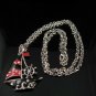 SN348 Crystal Sailing Boat Silver Pendant Necklace Best Gift Idea