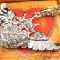 SN345 Crystal Angel Crown Silver Pendant Necklace Best Gift Idea