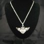 SN345 Crystal Angel Crown Silver Pendant Necklace Best Gift Idea
