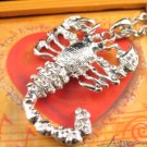 SN344 Crystal Scorpian Silver Pendant Necklace Best Gift Idea