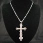 SN341 Crystal Cross Silver Pendant Necklace Best Gift Idea