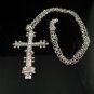 SN341 Crystal Cross Silver Pendant Necklace Best Gift Idea