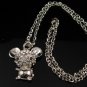 SN340 Crystal Cutie Mouse Silver Pendant Necklace Best Gift Idea