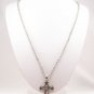 SN079 Crystal Cross Silver Pendant Necklace Best Gift Idea