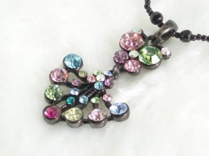 SN084 Elegant Colorful Funky Owl Black Pendant Necklace Best Gift Idea