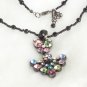 SN084 Elegant Colorful Funky Owl Black Pendant Necklace Best Gift Idea