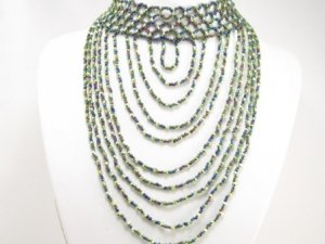 SN089 Elegant Cocktail Victorian Style Beads Necklace Best Gift Idea