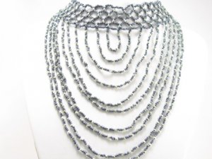 SN090 Elegant Cocktail Victorian Style Beads Necklace Best Gift Idea